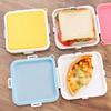 Portapranzo Portatile per Sandwich Toast Bento Box Riutilizzabile in Silicone Contenitore per Alimenti per il Pranzo Ecologico Stoviglie per Cena Adatte al Microonde