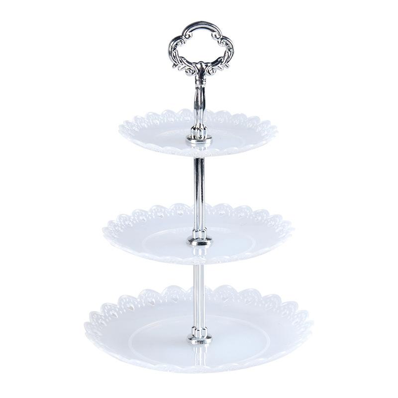 Holder Cake Stand Rack Tray Plate Display Home Christmas Wedding Plastic