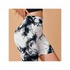 And American Style Tie-Dye Yoga Pants for Women, Sports Fitness Shorts, High-Waisted, Peach Butt Effect, Three-Quarter Length Shorts for Children