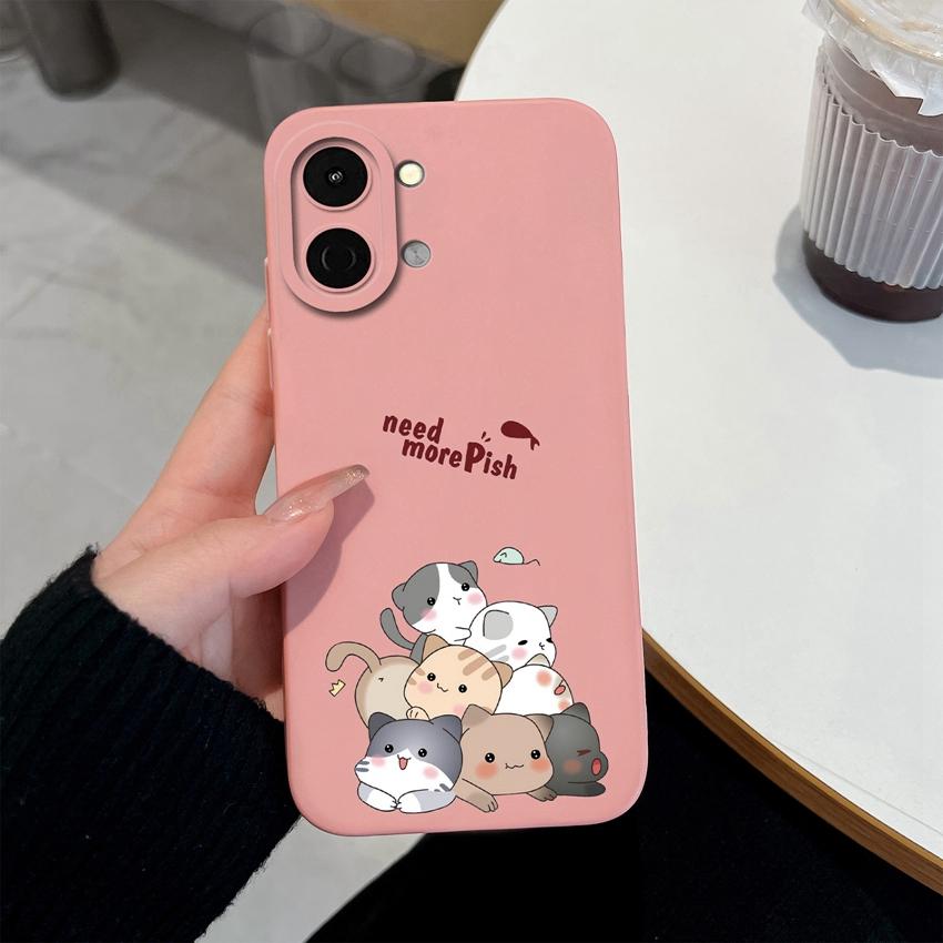 For Tecno Spark Go 3 2 1S Case Spark 30 40 40C Cover Pova 7 Pro Neo Ultra Phone Bags Cute Owl Cat Soft Liquid Silicone Anti Drop Shell For Tecno Cases