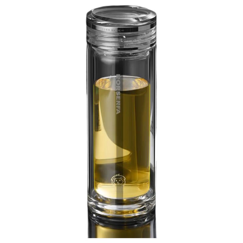 NORSENFA Double-Layer Heat-Insulated Glass Cup