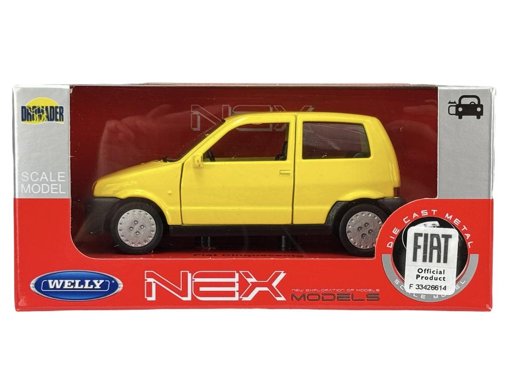 WELLY FIAT CINQUECENTO YELLOW 1:34 43854