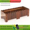 Hualongdun Outdoor Carbonized Wood Planter Box