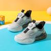 New 2025 boys' sneakers mesh breathable luminous rotating buckle non-slip and wear-resistant children's sneakers tide