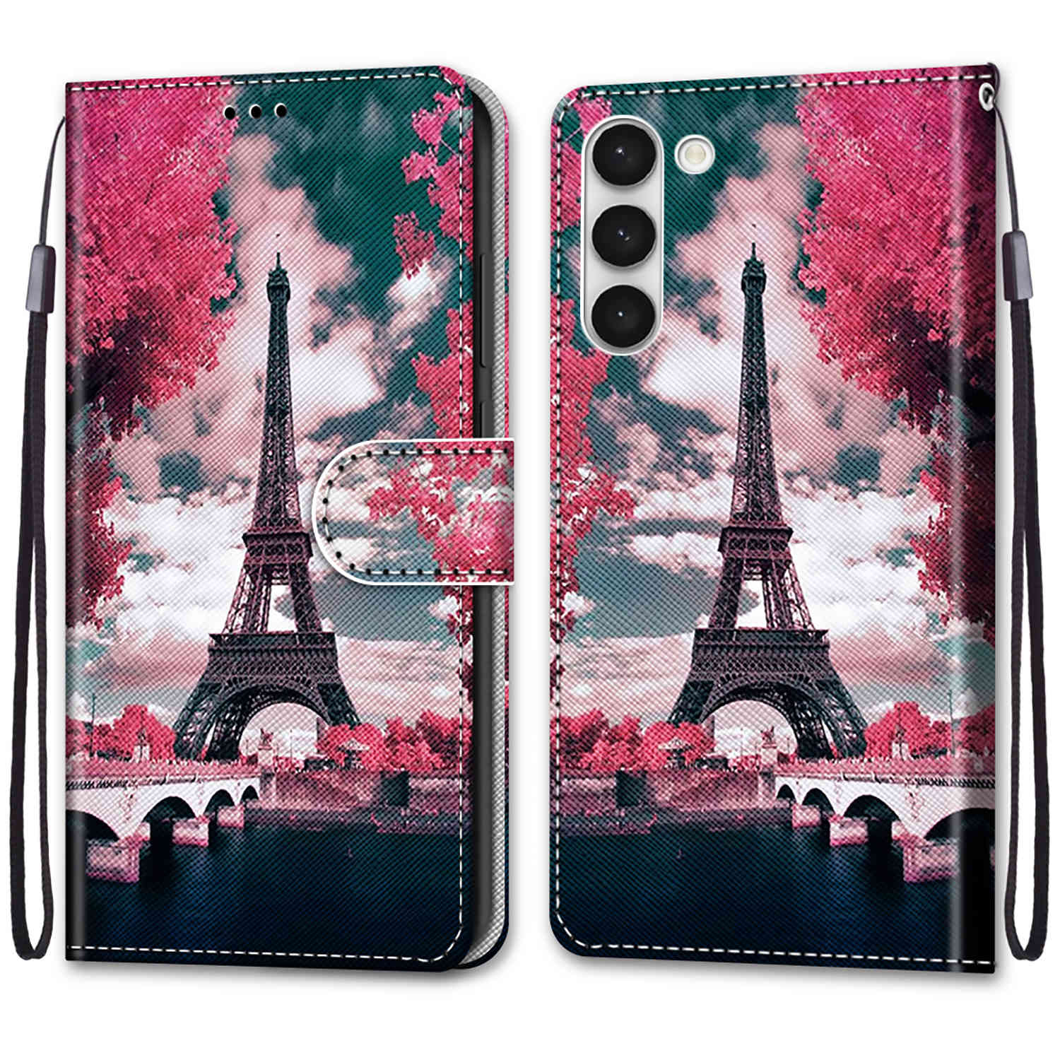 

Розкішний розписний шкіряний чохол Wallet Book Style Protective Cover для Samsung Galaxy S25 Ultra S24 S23 S22 S21 S20 Ultra Plus S21FE S21Ultra S22Ultra Samsung Galaxy S20 Plus