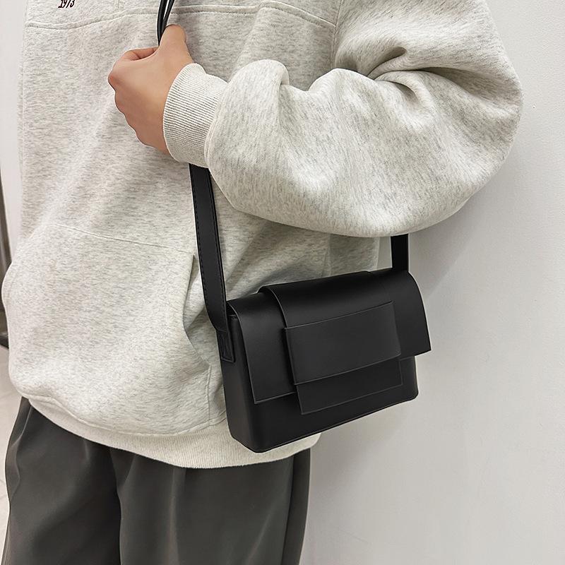 Bag Female Messenger Small Square Bag Niche High Sense Neutral Style Casual Trend Tofu Small Bag Mobile Phone Bag Male