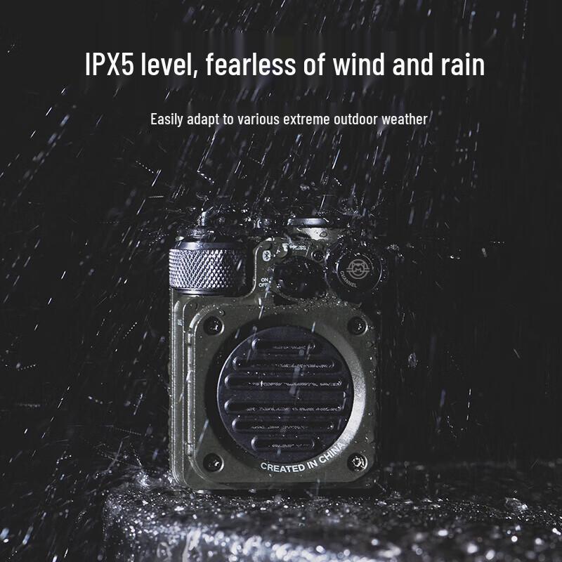 Elvis Radio Wild Mini Waterproof Portable Bluetooth Speaker CN Plug (adapter Included)