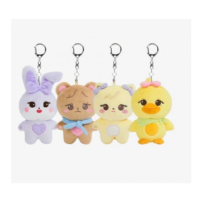 4pcs Black And Pink Kpop Plush Doll Jisoo Jennie Rose Lisa World Tour Bornpink Pendants Stuffed Plushie Toy Pillow For Fans Gift