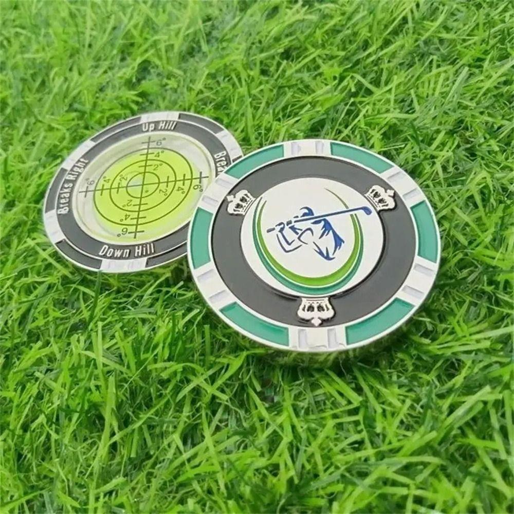 High Precision Golf Slope Meter Ball Marker Golf Spirit Level Golf Tools Leveler  Gift For Golfers