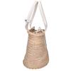 J&MDavidson BASKET M Raffia/Leather Basket Bag Tote Bag Natural / whiteUsed