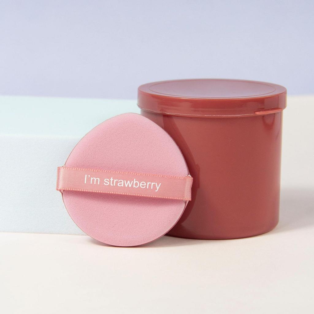 Saklama Kutulu Çift Taraflı Gözyaşı Şeklinde Makyaj Süngeri – Islak ve Kuru Kullanım