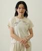 Milkfed Casual Angel Compact Short Off White Tee, Women's,