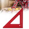 Woodworking Hole Scribing Gauge 45 90 Degree Aluminum Triangular Ruler Carpenter Marking Tool