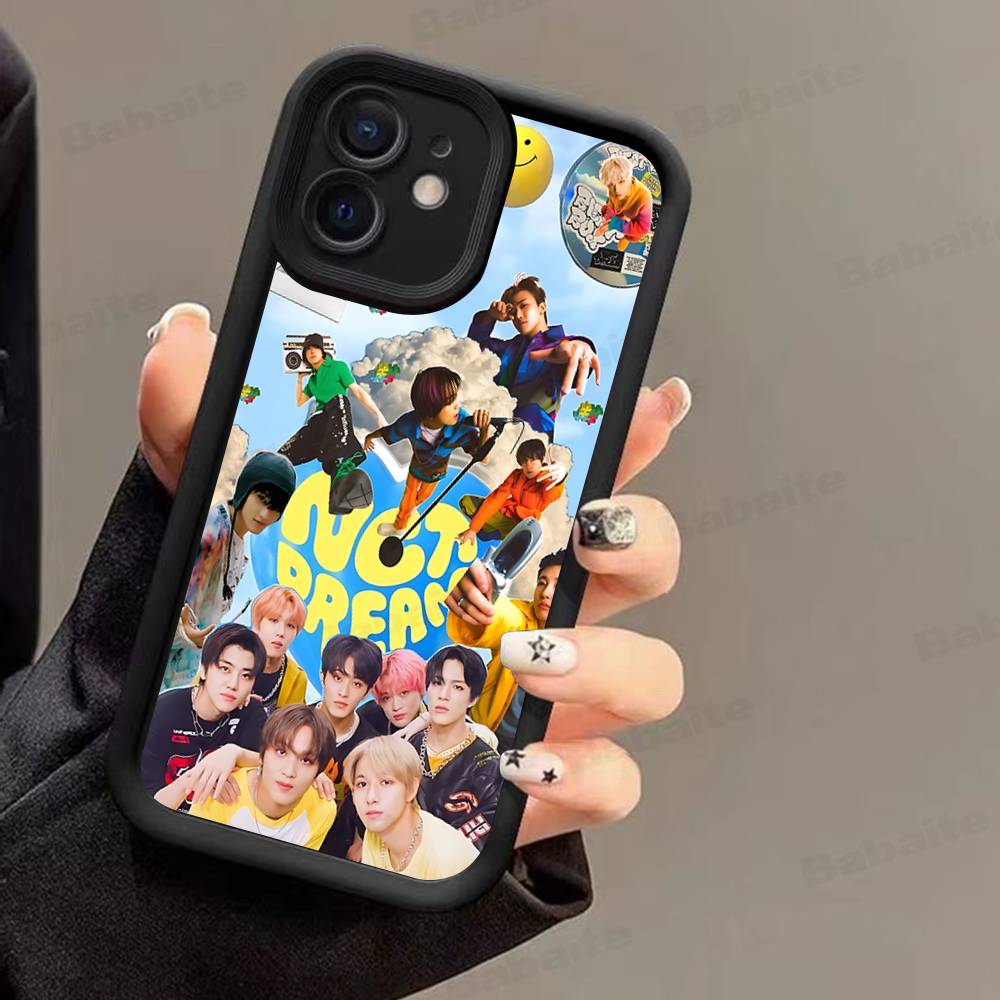 Band N-NCT MUSIC Für IPhone 17 Pro Max 16 15 14 13 12 11 Plus Schwarze Weiche Handyhülle