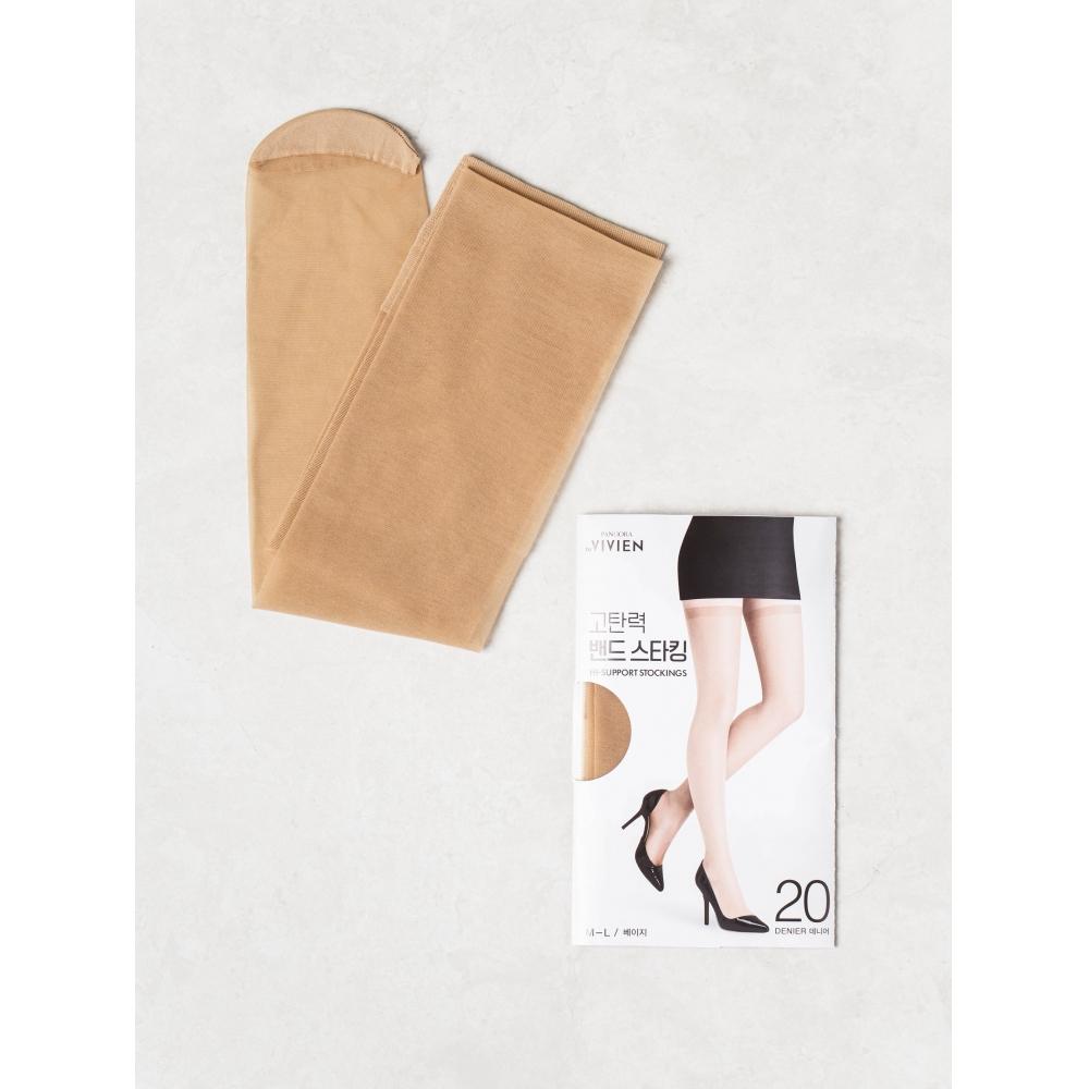 

Pandora By Vivienne Band Stockings Flesh Colored