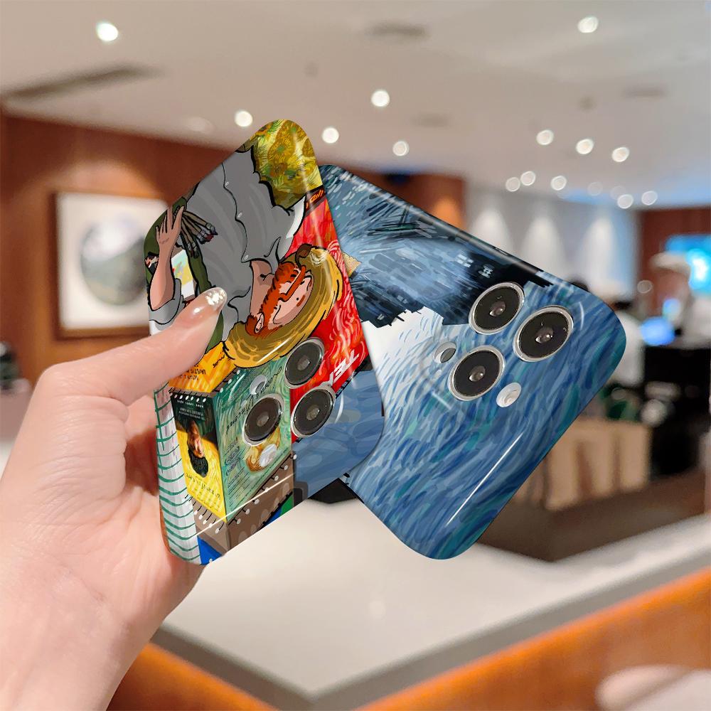 All-inclusive Film Phone Case Cartoon Fashion Design Hard Shell Full Cover Camera Protection Case for OPPO A60 A96 Reno12 Realme C53 C75