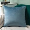 High-density Velvet Pillow Cover Solid Color Cover, Soft Plush Throw Case, 17.7x17.7 Inch Directional Smooth Cushion for Sofa, Bed, Office, Cozy Home