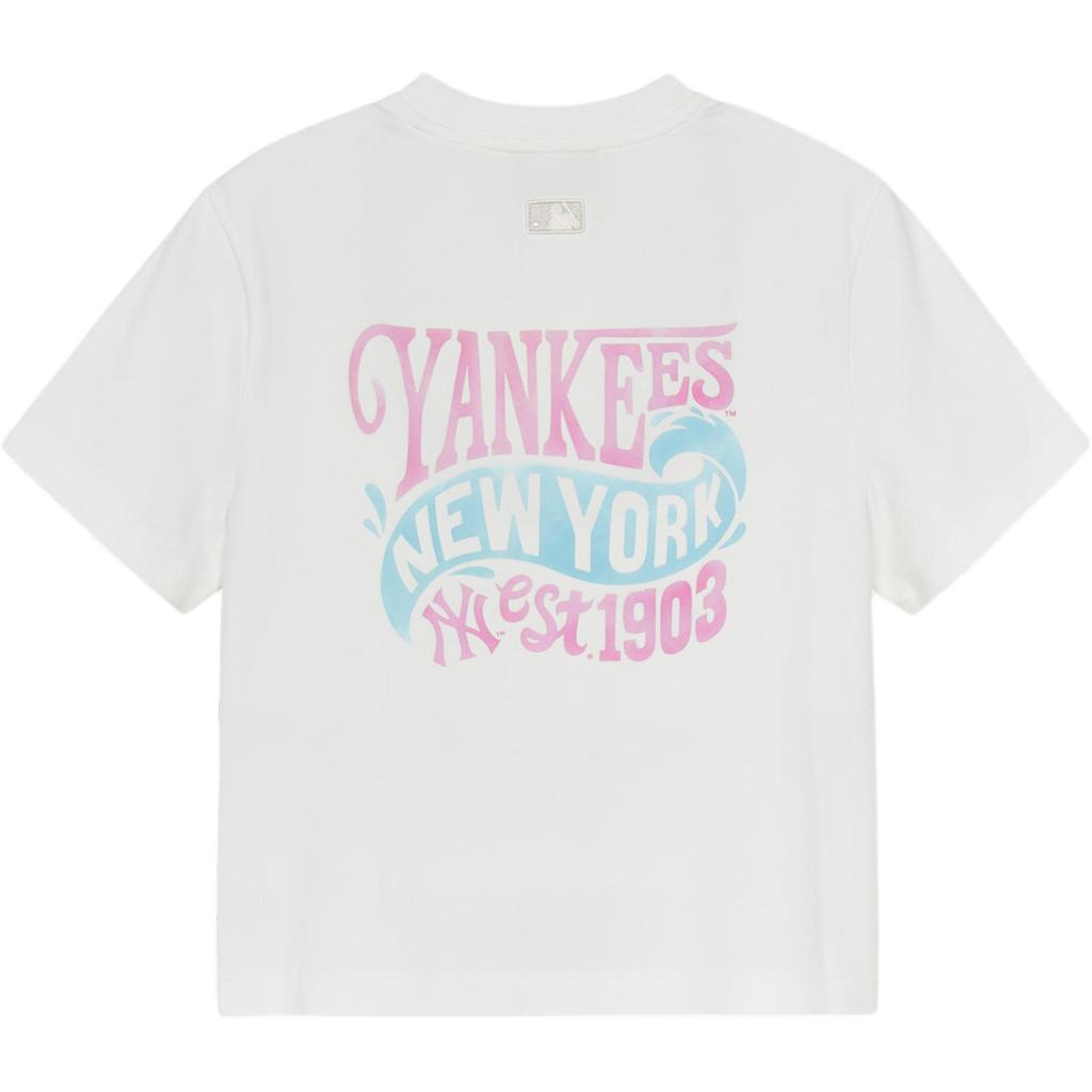New MLB New York Yankees T Shirt Women's White 3FTSX0253-50WHS