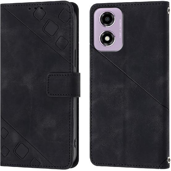 Husă pentru Motorola E14 4G, Husă tip portofel din piele PU, Suport pentru carduri de credit Suport Kickstand Protecție magnetică anti-șoc Flip Husă de telefon pentru bărbați Femei Doamnă pentru