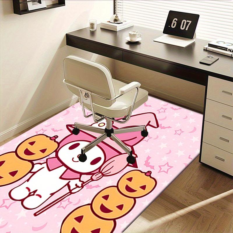 Office Rug Halloween, My Melody Anti-Slip Rug, Machine Washable for Living Room, Bedroom, Office, Multiple Sizes, Bedroom Mat, Decorative Mat, Durable