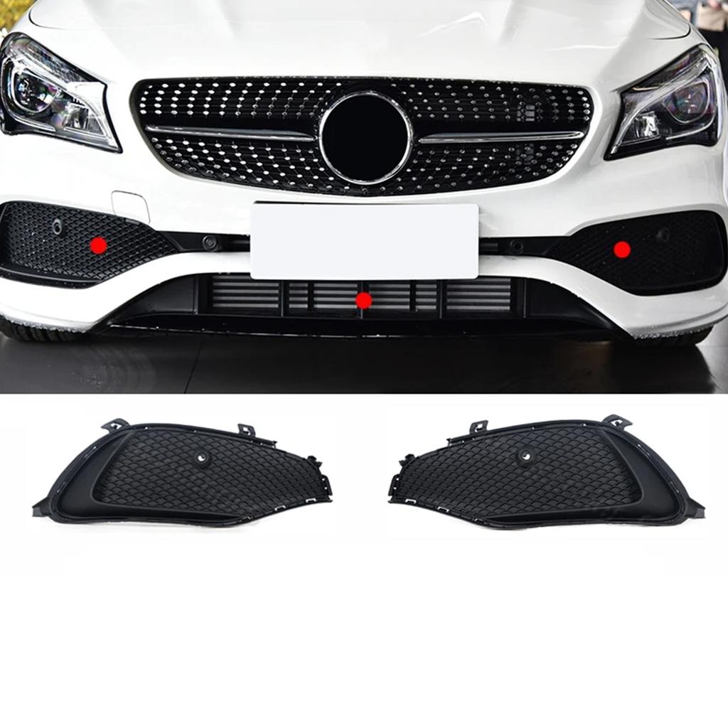 1 Pair Front Bumper Grille Fit for CLA180 CLA200 CLA250 W117 2016-2019 1178857500 1178857600 Replacement Fog Light Cover