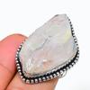 Natural Crystal Titanium Quartz Gemstone 925 Sterling Silver Jewelry Ring Size 9 C9n84
