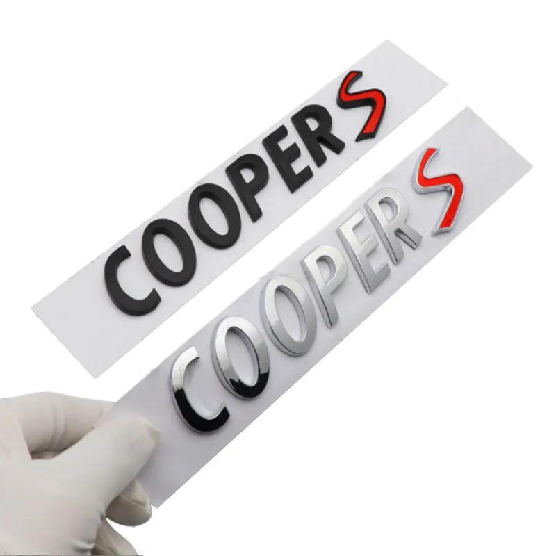 Black 3D Electroplated CooperS Emblem for BMW MINI Rear