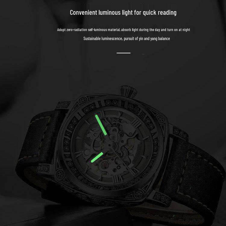 Big Monster Stainless Steel Automatic Luminous Watch