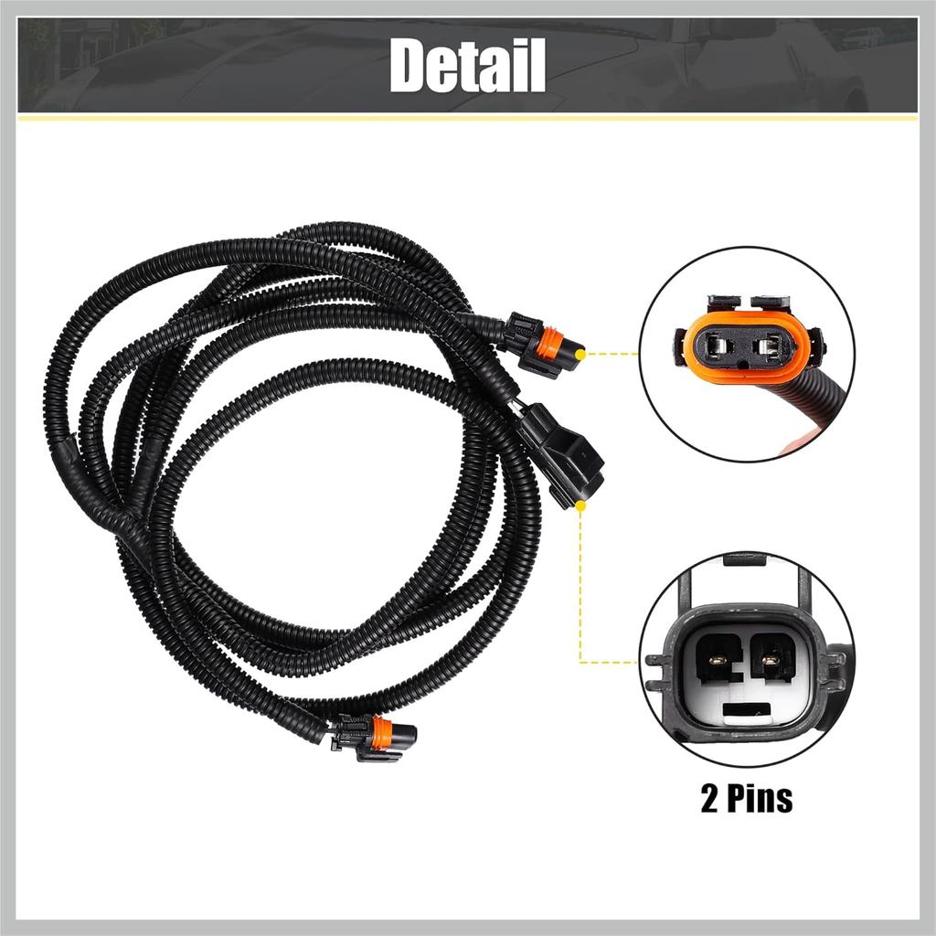 Fog Light Wiring Harness Kit 56045501AC for Dodge for Ram 1500 2500 3500 4500 5500 Truck 2002-2008 Left Right Side Replacement Car Parts