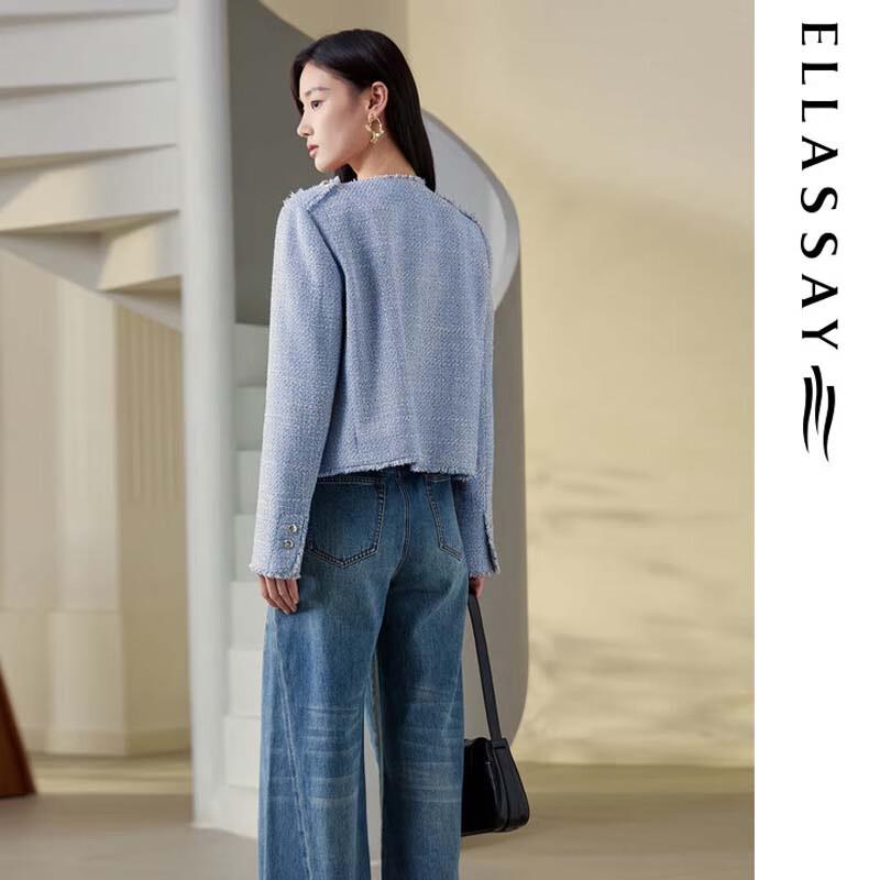 ELLASSAY Fashionable Wide-Leg Jeans