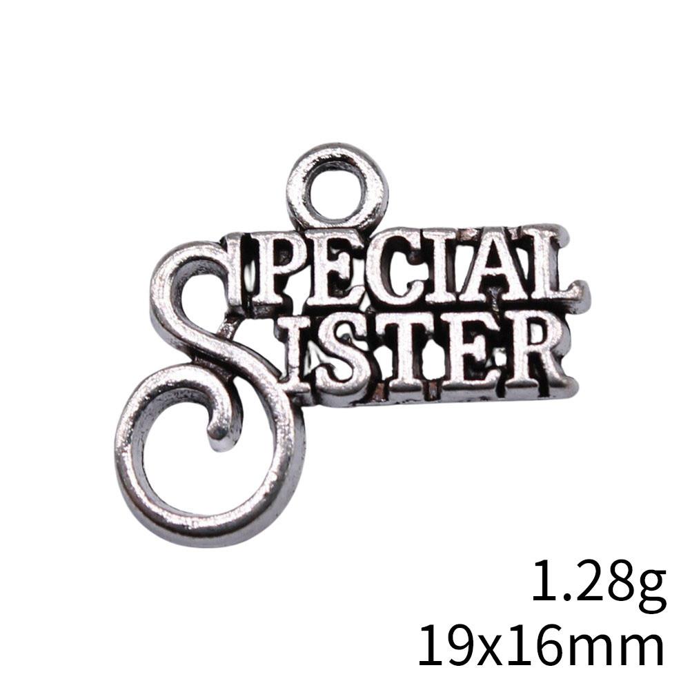 Gifts For Women Charms Bulk Family Member Heart Tags Charms Pendant Souvenir Male Pendant