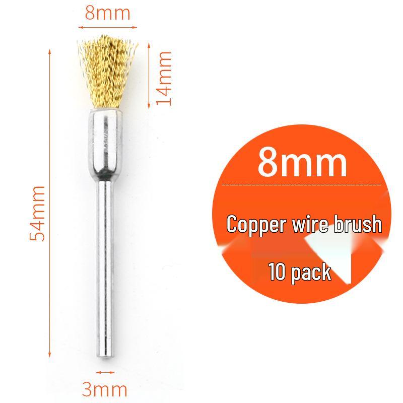 Steel Wire Brush Head for Electric Grinder – Copper Polishing & Walnut/Wood/Bodhi Cleaning Tool