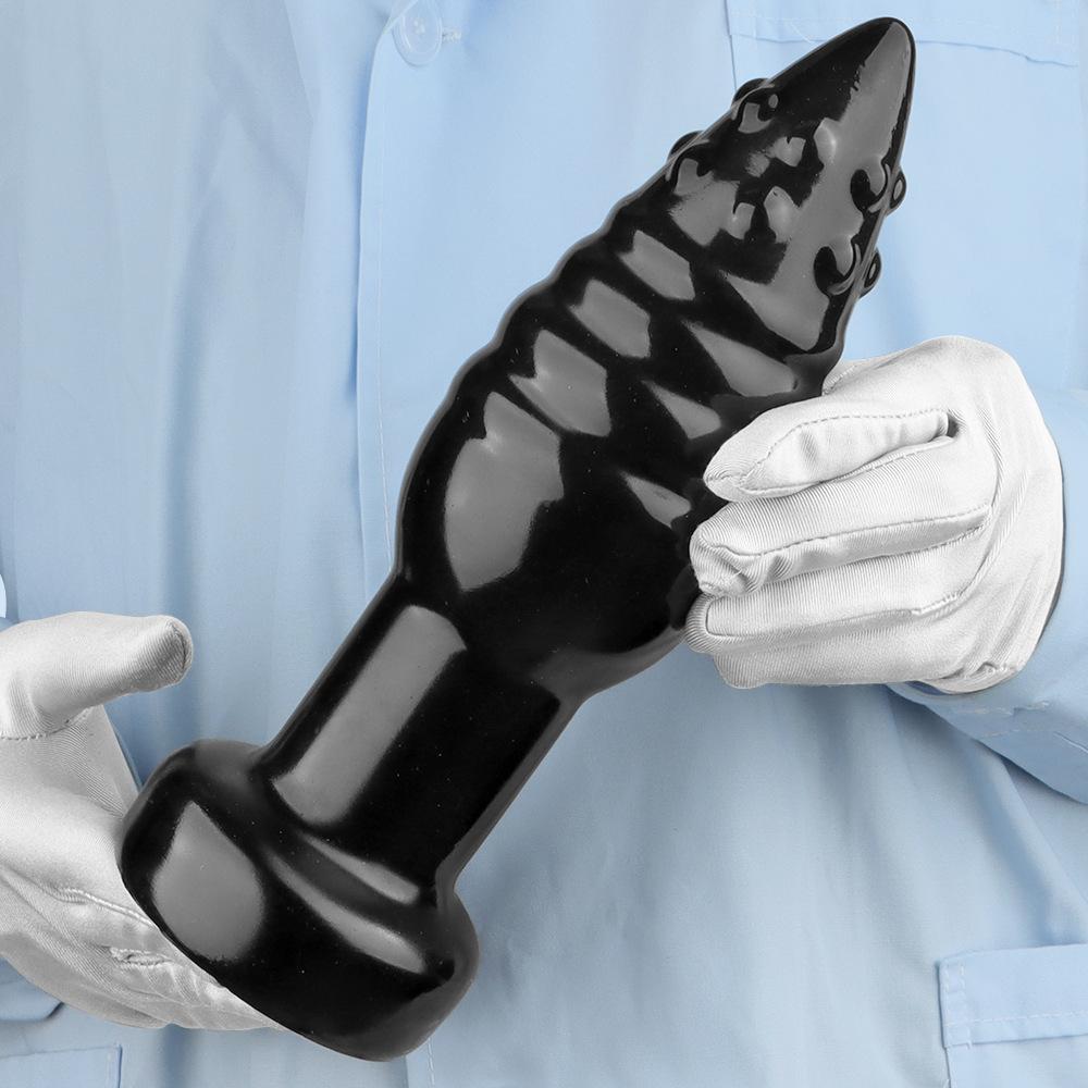 Extra Large Pointed Anal Plug with Suction Cup Thick Anal Dilator for Adult Anal Expansion Play Toy
