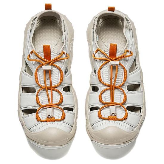 Anta Explore River Fabric Synthetic Leather Trendy Fashion Non-Slip Breathable Lightweight Creek Shoes Men Shoes Fog-Gray 912626656-3