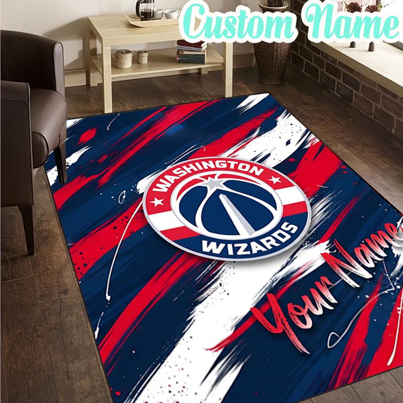 Custom Name Washington basketball Stars Rug, Office Rug, Chair Rug, Carpet for Living Rooms, Doormat Game Rug Home Decor Christmas Gifts