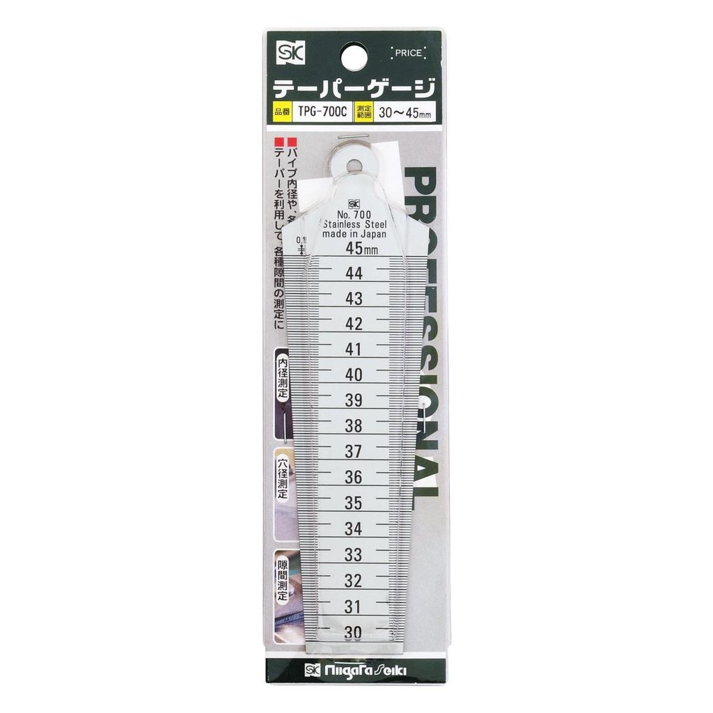 Niigata Seiki SK, hergestellt in Japan, Kegellehre Nr. 700, 30–45 mm, TPG-700C