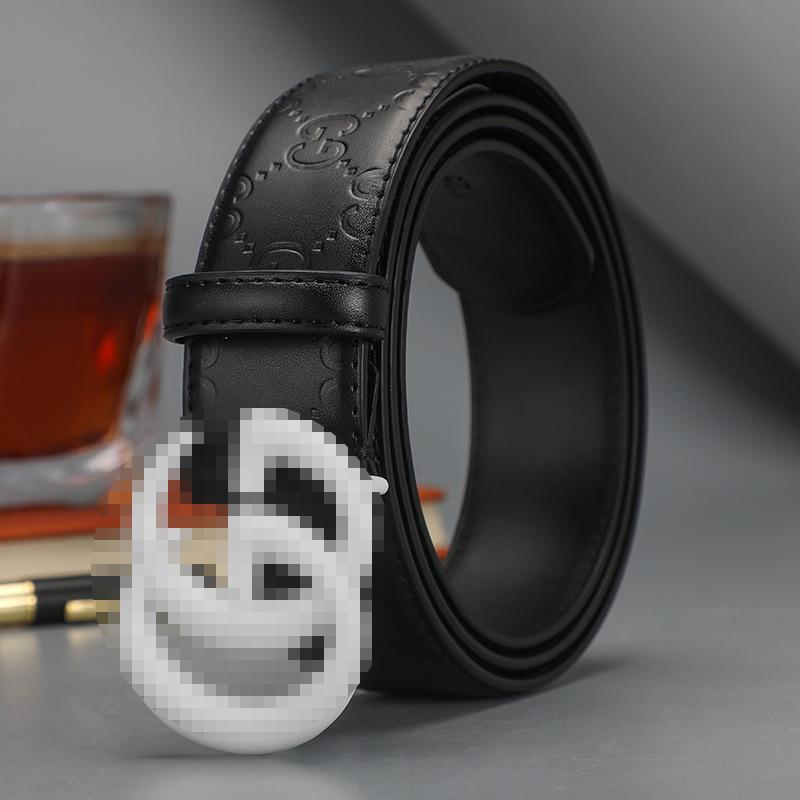 Cinto de Couro Masculino da Moda com Fivela G (2025) - Estilo Versátil de Alta Qualidade para Jovens
