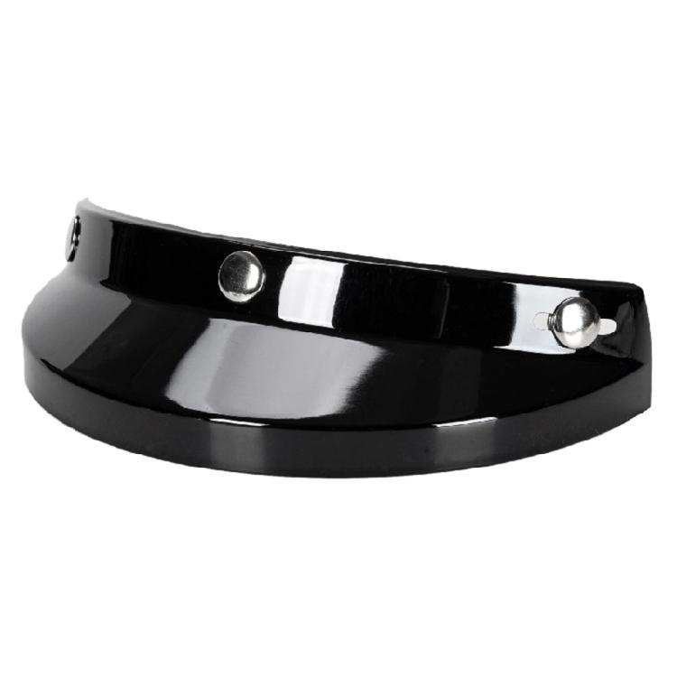 Motorbike 3 Snap-Button Visor Flip Up Down Open Face Helmet Windshield Universal чёрный