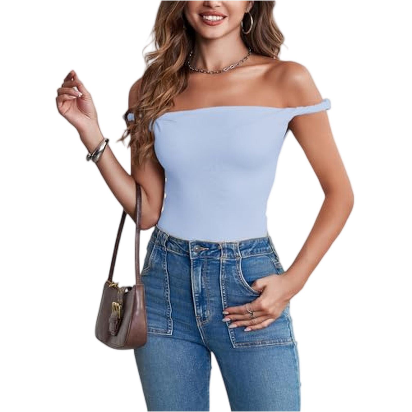 

Women s Summer Off-Shoulder Fashionable And Sexy Top XL