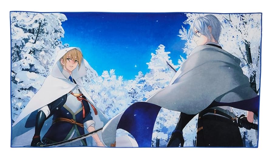 Furyu Lottery Touken Ranbu ONLINE ~Noodle Stopper's Jin Sono 6~ 10th Anniversary C Prize Yamabagiri Kunihiro & Yamabagiri Chogi Big Bath Towel