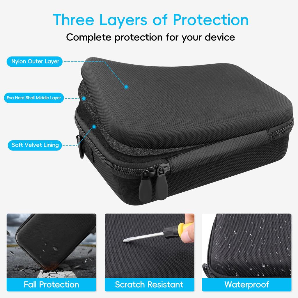 CO2CREA Compatible Storage Case for DJI Osmo Mobile Gimbal Black 8/7P/7 Stabilizer, (case Only)