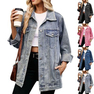 Women's Classic Vintage Loose Denim Jacket Top