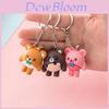 Cute Egg Party 3d Teddy Bear Keychain For Students And Backpacks