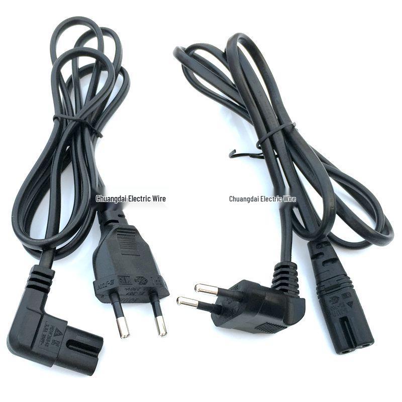 EU 2-Pin 250V/2.5A 0.75mm² Figure-Eight Power Cord