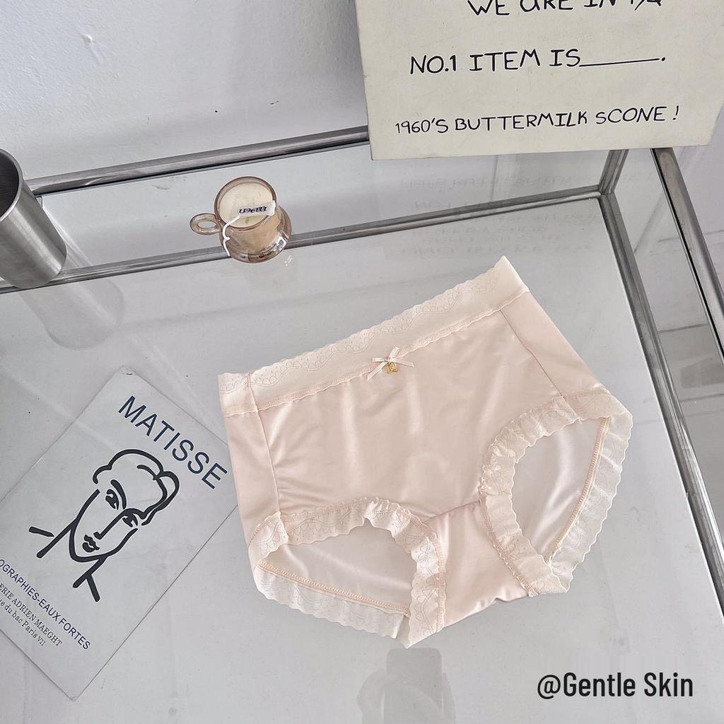 Culottes en soie de mûrier antibactériennes sans coutures taille moyenne pour femme