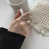 Delicate Temperament Imitate Shell Cuff Finger Rings for Women  New Jewelry Gift Party Beach Vacation Anillos Mujer
