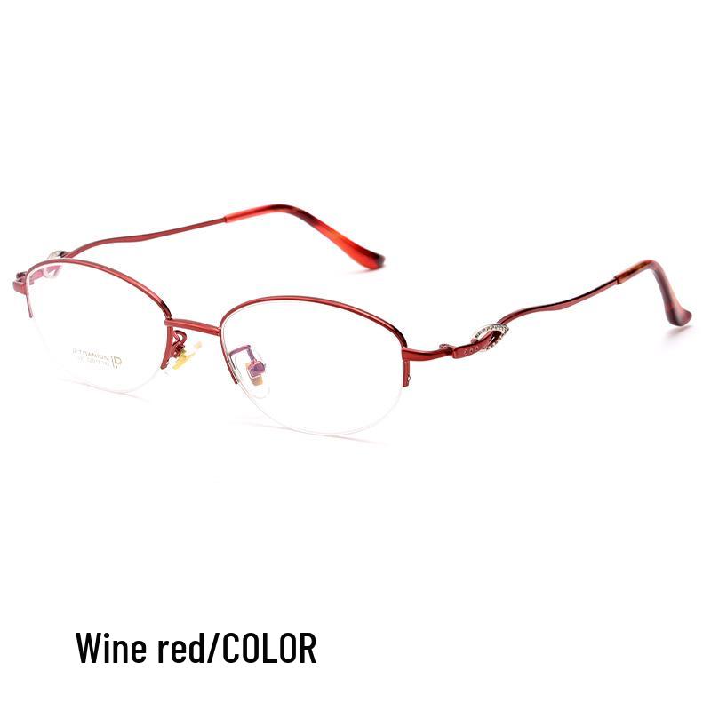 Danyang Glasses 3522X Semi-Rimless Ultralight Metal Alloy Prescription Eyeglass Frame