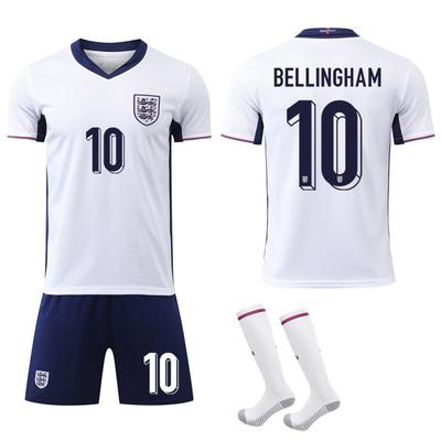 European Cup England No. 10 Bellingham Jersey Home National Team 7 Saca 9 Kane Football Shirt