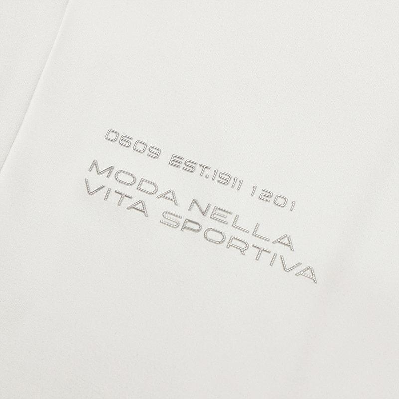 Fila Fitness Series Casual Stand Collar Half-Zip Long Sleeve T-Shirt Men Tops Starlight-White A11M511207FWT