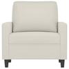 Vidaxl Armchair, Cream, 60 Cm, Upholstered In Velvet